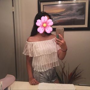 Pacsun See Through Off the Shoulder Top